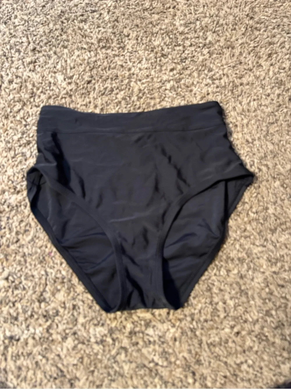Kona Sol High-Waist Bikini Bottoms in Black - Picture 1 of 2